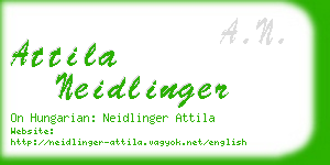attila neidlinger business card